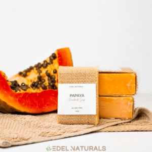 papaya handmade soap 2 edel naturals