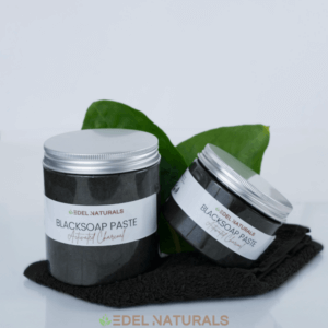 black soap paste activated charcoal 1 edel naturals