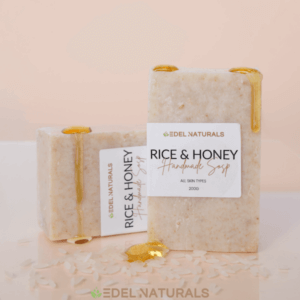 rice and honey handmade soap 5 edel naturals